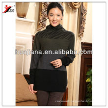 Antipilling women's cashmere turtleneck sweater